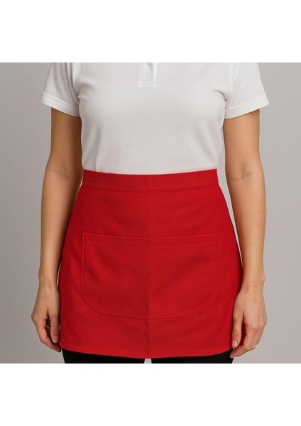 Gabardin Kumaş Belden Bağlamalı Mutfak Önlüğü