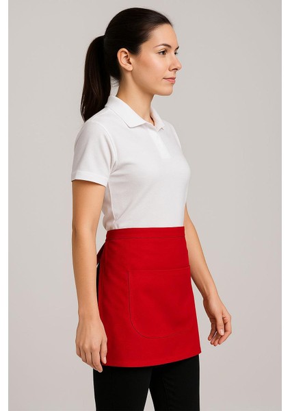 Gabardin Kumaş Belden Bağlamalı Mutfak Önlüğü fiyatları