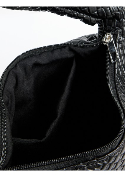 Suni Deri Saplı Örgü Dokulu Askılı Çapraz Çanta fırsatları