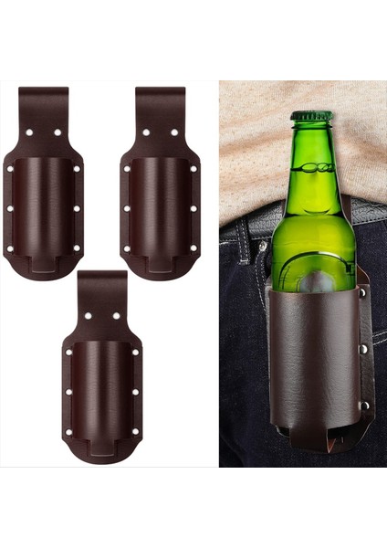 3pc Klasik Bira Kılıfı Harika Gadget Her Yaştan Erkek Için Mükemmel Bira Si Espresso Kahverengi Deri Kılıf (Yurt Dışından) fiyatları