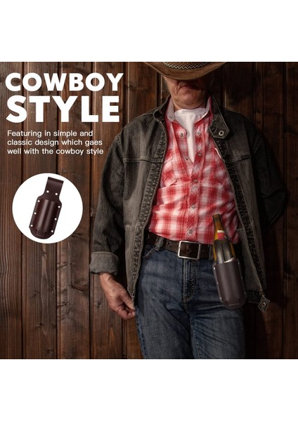 3pc Klasik Bira Kılıfı Harika Gadget Her Yaştan Erkek Için Mükemmel Bira Si Espresso Kahverengi Deri Kılıf (Yurt Dışından) fırsatları