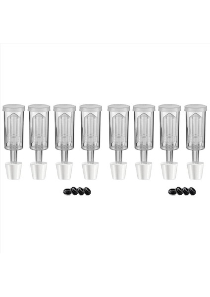 2x Fermantasyon Kapakları Hava Kilidi Kiti 6 Tıpa Hava Kilitleri Fermantasyon Bira Şarabı Kombucha Bira Kiti Havayolu Kabarcığı (Yurt Dışından)