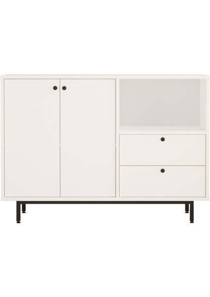 Latte Serisi Kahve Köşesi Çok Amaçlı Dolap Mutfak Dolabı Beyaz Lat2-W fırsatları