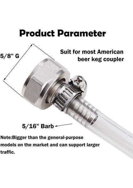 4pcs Paslanmaz Çelik Bira Fıçısı Bağlantı Bira Hattı Konnektör Kiti Altı Somun 5/8 Inç G Iplik x 5/16 Inç Barb (Yurt Dışından) fiyatları