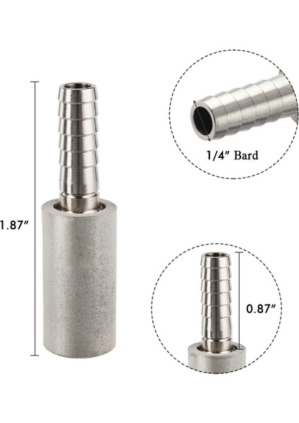 2x 0 5 Mikrometre Difüzyon Taş Paslanmaz Çelik Havalandırma Taş Karbonatlama Taş Homebrew Şarap Birası Soda Hava Taşı (Yurt Dışından) indirimleri