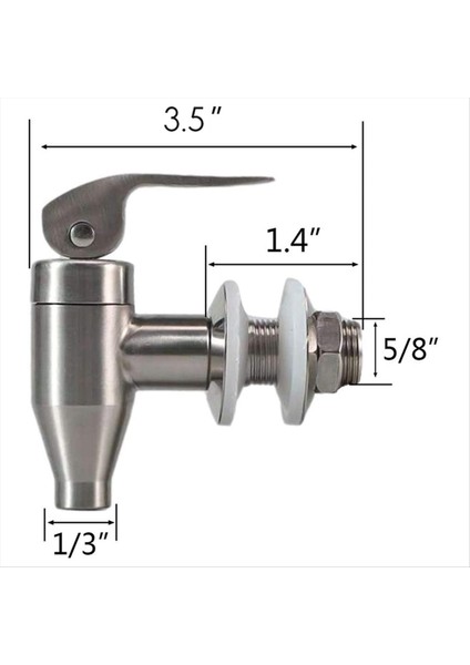 Paslanmaz Çelik Içecek Su Içecek Dispenser Dayanıklı Yedek Itme Stili Tusul Strip 2 Paket (Yurt Dışından) fırsatları