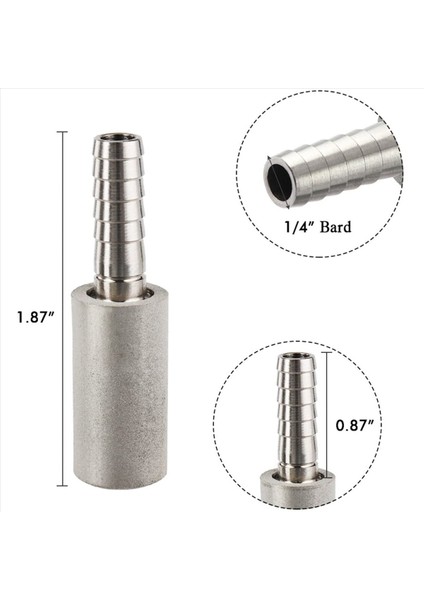 4x 0 5 Mikrometre Difüzyon Taş Paslanmaz Çelik Havalandırma Taşlı Karbonatlama Taş Homebrew Şarap Birası Soda Hava Taşı (Yurt Dışından) fiyatları