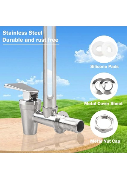 Sight Cam Spigot 7 Inç Çelik Türü Berkey ve Watervrop Su Filtrasyon Sistemi Için Açık Görünüm Su Seviyesi (Yurt Dışından) fırsatları