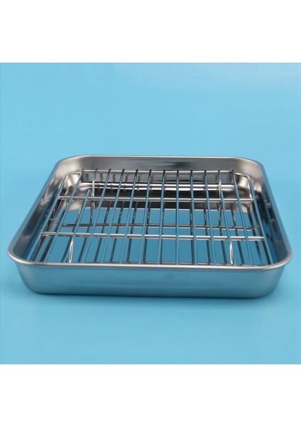 3pcs 9 Inç Tost Makinesi Fırın Tepsisi ve Raf Seti Soğutma Raflı Küçük Paslanmaz Çelik Pişirme Tavası (Yurt Dışından) modelleri