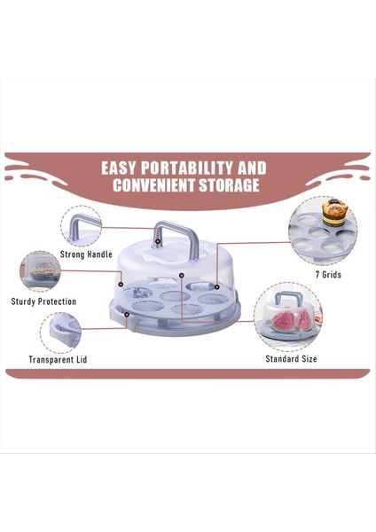 Kapaklı Kek Kutusu Cupcake Tutucu Şeffaf Kek Şeffaf Kek Kutusu Taşıyıcı Kapaklı Kupa Tutucu A (Yurt Dışından) indirimleri