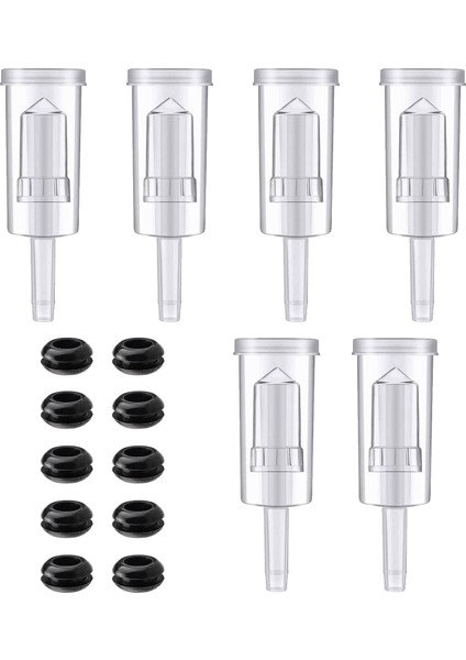 Havayolu Seti 10 Adet Set Seti Silikon Gromets ve 6 Adet Hava Kilidi Korumak Demlemek Şarap Yapmak Lahana Turşusu Lahana Turşusu Kimchi (Yurt Dışından)