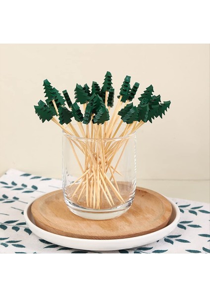 200PCS Noel Kokteyl Seçerler Çubuklar Kürdan Dekoratif Şişler Xmasparty Gıda Garnitür Şişe Çubuklar Için Seçim (Yurt Dışından) modelleri