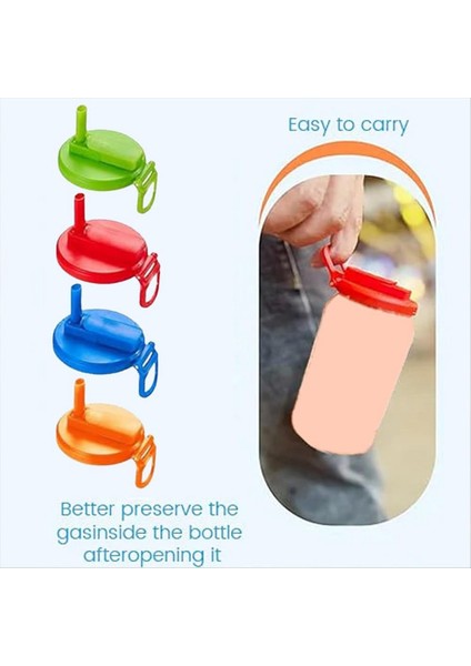 4 Renkli Soda Samanlı Kapaklar Bira Meyve Suyu Soda Üstleri Için Kapaklar Saman 4 Adet Kapak Kapakları (Yurt Dışından) indirimleri