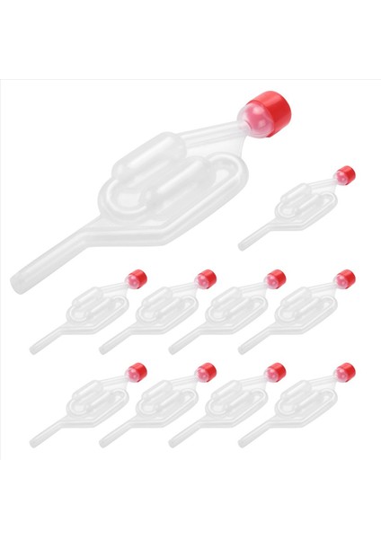 10 Paket S-Şekil Havayolu Ikiz Kabarcık Grommet Grommet Tek Yönlü Egzoz Conta Vanası Cork Bira Şarap Yapımı Tank Van Valfı (Yurt Dışından) modelleri