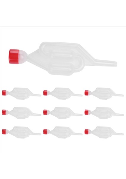 10 Paket S-Şekil Havayolu Ikiz Kabarcık Grommet Grommet Tek Yönlü Egzoz Conta Vanası Cork Bira Şarap Yapımı Tank Van Valfı (Yurt Dışından) fırsatları