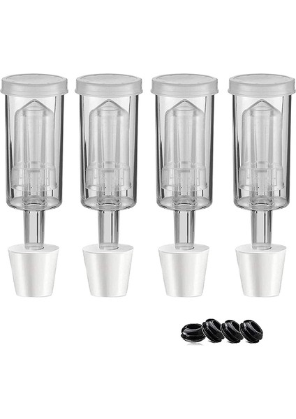 Fermantasyon Kapakları Hava Kilidi Kiti 6stopper ile Hava Kilitleri Fermantasyon Hava Diyili Bira Şarabı Kombucha Brewing Kit Hava Diyili Kabarcık (Yurt Dışından)