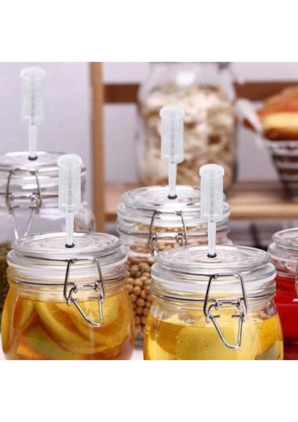 Fermantasyon Kapakları Hava Kilidi Kiti 6stopper ile Hava Kilitleri Fermantasyon Hava Diyili Bira Şarabı Kombucha Brewing Kit Hava Diyili Kabarcık (Yurt Dışından) fiyatları