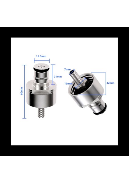 2pcs/lot 304 Paslanmaz Çelik Karbonasyon Kapağı 5/16 Inç Barb Bilyalı Kilit Tipi Fit Alkolsüz Içecek Pet Şişeleri Homebrew Kegging (Yurt Dışından) modelleri