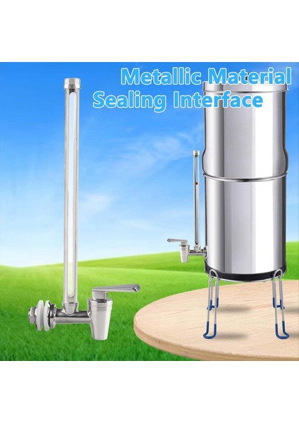 Sight Cam Spigot 10 Inç Paslanmaz Çelik Tür Net Görünümlü Su Seviyesi Berkey ve Waterdrop Için Uyumlu (Yurt Dışından) modelleri