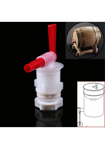 5pcs Şişeleme Plastik Musluk Bira Bira Namlu Yedek Musluk Fermentor Bira Namlu Doldurma Musluk (Yurt Dışından) fiyatları