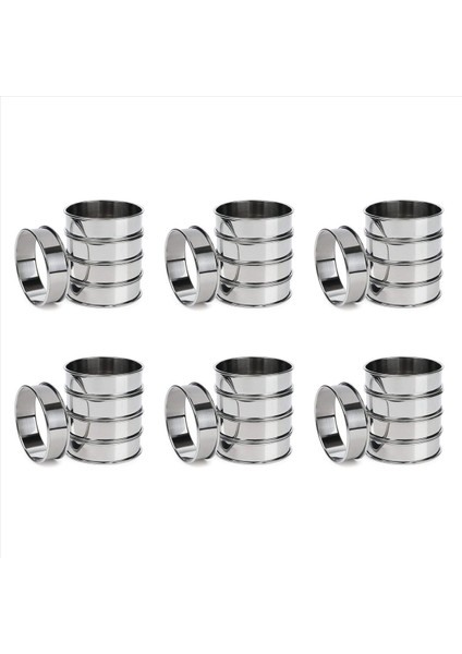 30 Adet Çift Rulo Tart Halkaları Yuvarlak Çörek Halkaları Crumpet Halkaları Dairesel Tart Halkaları Ev Restoran Pişirme Aletleri (Yurt Dışından) fiyatları