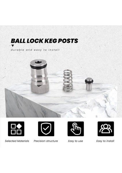 Cornelius Tipi Top Kilit Için Fıçı Fıçı Fıçı Paslanmaz Çelik Corny Fıçı ile Poppet Fıçı Yazı ile (Yurt Dışından) fırsatları