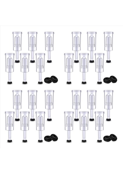 Fermantasyon Için Hava Kilidi Seti 80 Adet Silikon Grometler ve 6 Adet Plastik Hava Kilidi Korumak Için Şarap Yapmak (Yurt Dışından)