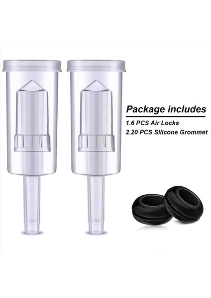 Fermantasyon Için Hava Kilidi Seti 80 Adet Silikon Grometler ve 6 Adet Plastik Hava Kilidi Korumak Için Şarap Yapmak (Yurt Dışından) indirimleri