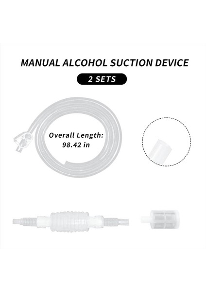 2pcs Sifon Tüp Boru Hortumları Ev Yapımı Şarap Tüpü Filtresi Şarap ve Bira Dağıtım Ekipmanı 2 5m Yükseltilmiş Silikon Tüp (Yurt Dışından) fiyatları