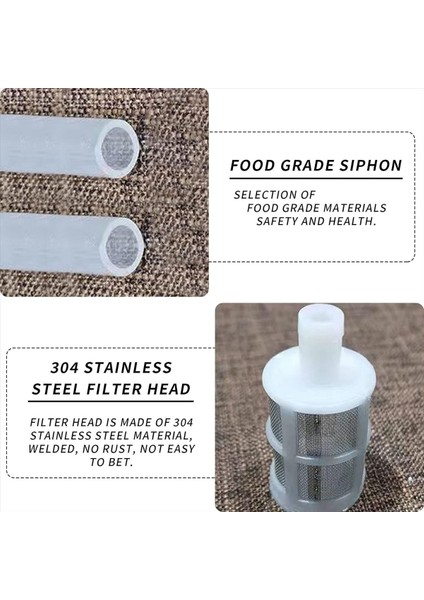 2pcs Sifon Tüp Boru Hortumları Ev Yapımı Şarap Tüpü Filtresi Şarap ve Bira Dağıtım Ekipmanı 2 5m Yükseltilmiş Silikon Tüp (Yurt Dışından) indirimleri