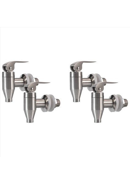 Paslanmaz Çelik Içecek Su Içecek Dispenser Dayanıklı Yedek Itme Stili Türlü Musluk 4 Paket (Yurt Dışından)