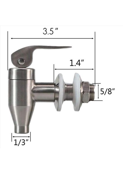 Paslanmaz Çelik Içecek Su Içecek Dispenser Dayanıklı Yedek Itme Stili Türlü Musluk 4 Paket (Yurt Dışından) indirimleri