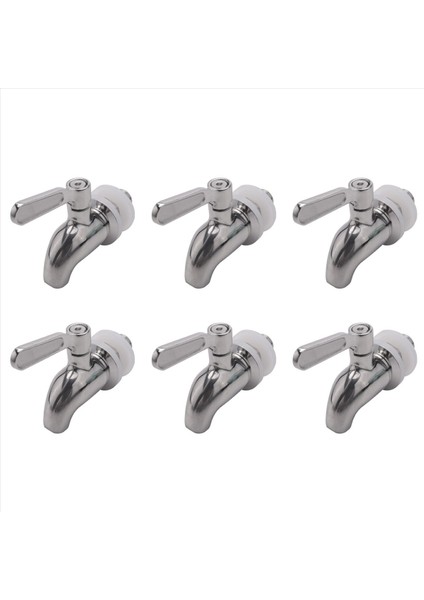 6x Paslanmaz Çelik Musluk Musluk Taslak Bira Musluk Ev Için Demleme Fermander Şarap Taslak Bira Suyu Dağıtıcı (Yurt Dışından)