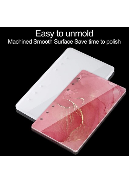 Büyük Defter Kapağı Epoksi Reçine Silikon Kalıpları A4 A5 A6 A7 Bookmark Gevşek Yaprak Bağlayıcı Halkaları Kiti Dıy Döküm Aracı (Yurt Dışından) modelleri
