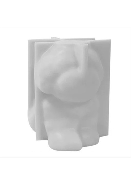 Köpek Mum Kalıp Hayvan Teddy Puppies Soya Balmumu Silikon Kalıp Yavru Köpek Sevgilisi Ev Dekor Zanaat Malzemeleri (Yurt Dışından)