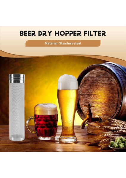 Bira Kuru Hopper Filtresi 300 Mikrometre Paslanmaz Çelik Hop Süzgeç Kartuşu Homebrew Hops Beer &amp Tea Kettle Brew Filtresi (Yurt Dışından) fırsatları