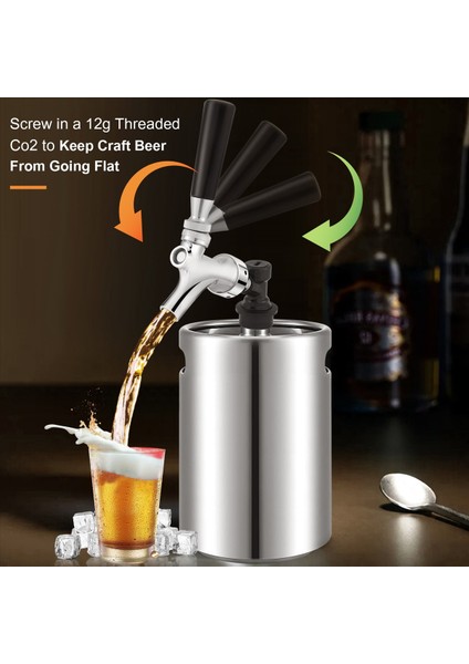Bira Musluk Top Kilit Kiti Homebrew Taslak Bira Musluk Cornelius &amp Corny Keg Sıvı Top Lock Piknik Parti Bira Kule Seti (Yurt Dışından) fırsatları