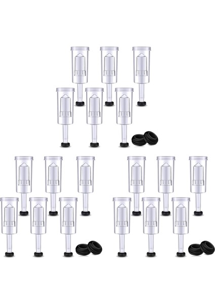 Fermantasyon Için Hava Kilidi Seti 60 Adet Silikon Grometler ve 18 Adet Plastik Hava Kilidi Koruma Demleme (Yurt Dışından)