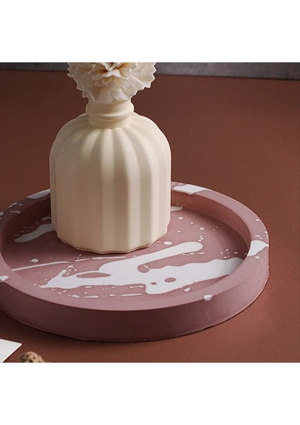 4pcs Yuvarlak Plaka Silikon Kalıp Meyve Disk Çay Tepsisi Uv Reçine Kalıp Meyve Depolama Tepsisi Alçı Çimento Kalıp Takı Araçları (Yurt Dışından) modelleri