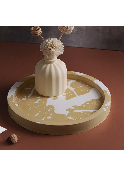 4pcs Yuvarlak Plaka Silikon Kalıp Meyve Disk Çay Tepsisi Uv Reçine Kalıp Meyve Depolama Tepsisi Alçı Çimento Kalıp Takı Araçları (Yurt Dışından) fırsatları