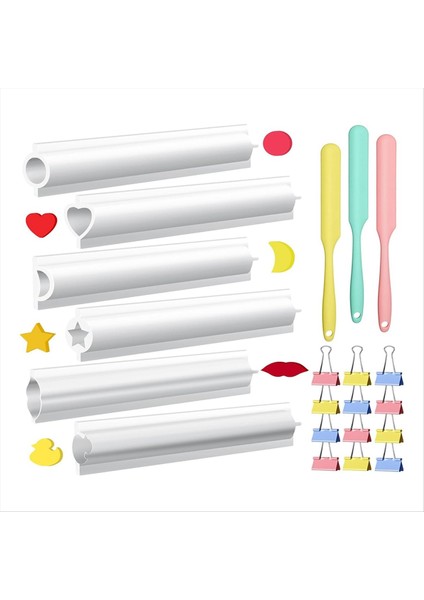 6 Pcs Uzun Tüp Silikon Kalıp Gömülü Sabun Kalıbı Sütun Çikolatalı Şeker Kalıp El Yapımı Mum Kek Yapımı (Yurt Dışından)