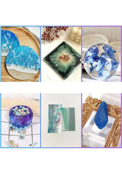 Reçine Kalıpları Silikon Kit 12PCS Epoksi Reçine Kalıpları Kalem Konteyneri Tepsi Aşk Yuvarlak Dahil Reçine Kalıbı (Yurt Dışından) fırsatları