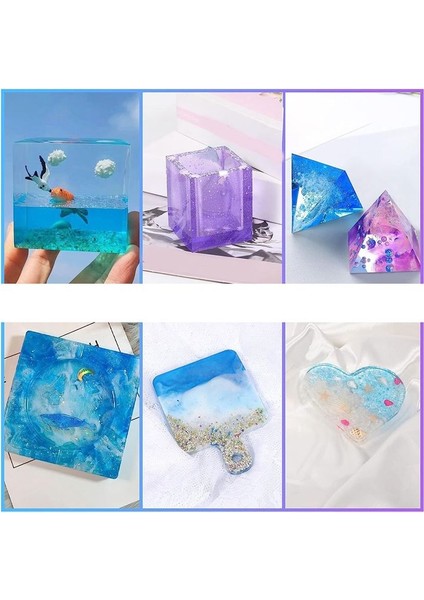 Reçine Kalıpları Silikon Kit 12PCS Epoksi Reçine Kalıpları Kalem Konteyneri Tepsi Aşk Yuvarlak Dahil Reçine Kalıbı (Yurt Dışından) indirimleri