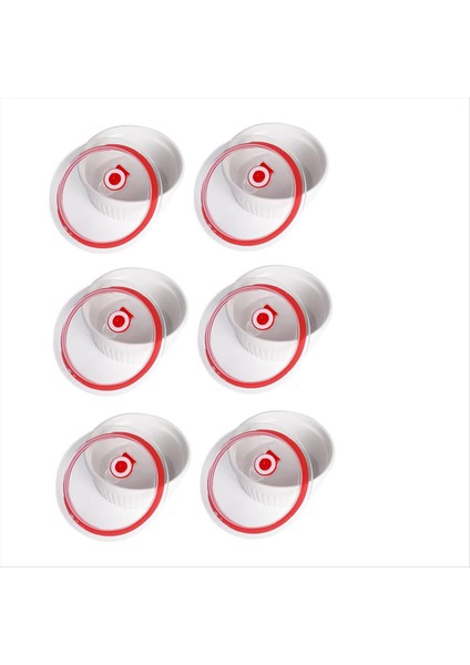 Kapaklı Ramekinler 8 Oz 6 Set Beyaz Porselen Krem Brulee Sufle Kapaklı Ramekinler Seramik Muhallebi Bardağı (Yurt Dışından)