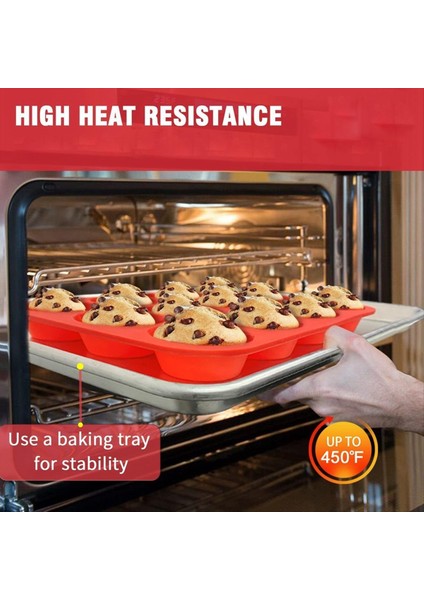 2X12 Bardak Normal Silikon Kek Tavası Yapışmaz Silikon Waffle Kek Tart Ekmek Yapmak Için (Yurt Dışından) indirimleri