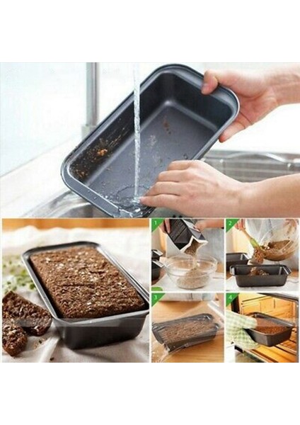 6 Adet Yapışmaz Karbon Çelik Somun Tepsisi Tost Kalıp Kek Somun Böreği Tost Kutusu Pişirme Tava Fırın Yazılımı Için Ekmek Tavaları (Yurt Dışından) indirimleri