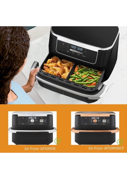 10 4l Ninja AF500 Silikon Astarları Için Yeniden Kullanılabilir Silikon Hava Fritöz Yetiştiricileri Hava Fritöz Aksesuarları (Yurt Dışından) fırsatları