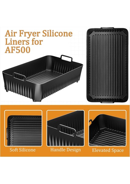 10 4l Ninja AF500 Silikon Astarları Için Yeniden Kullanılabilir Silikon Hava Fritöz Yetiştiricileri Hava Fritöz Aksesuarları (Yurt Dışından) indirimleri