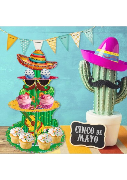 Fiesta Meksika Parti Dekorasyonları 2pcs Cupcake Meksika Fiesta Partisi Cupcake Topper Taco Party Cupcake Tutucu (Yurt Dışından) fiyatları
