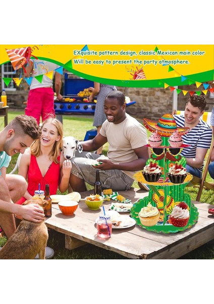 Fiesta Meksika Parti Dekorasyonları 2pcs Cupcake Meksika Fiesta Partisi Cupcake Topper Taco Party Cupcake Tutucu (Yurt Dışından) modelleri